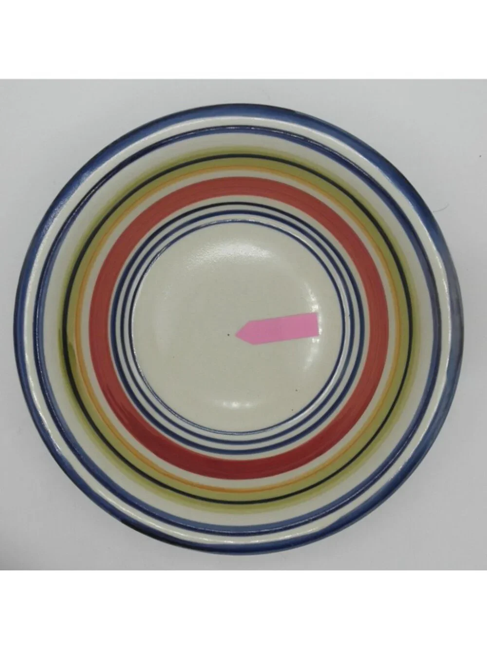 Multi Stripe by Pier 1 Bowl Set of 5 Pattern PERMUS Lot B GLAZE FLAWS